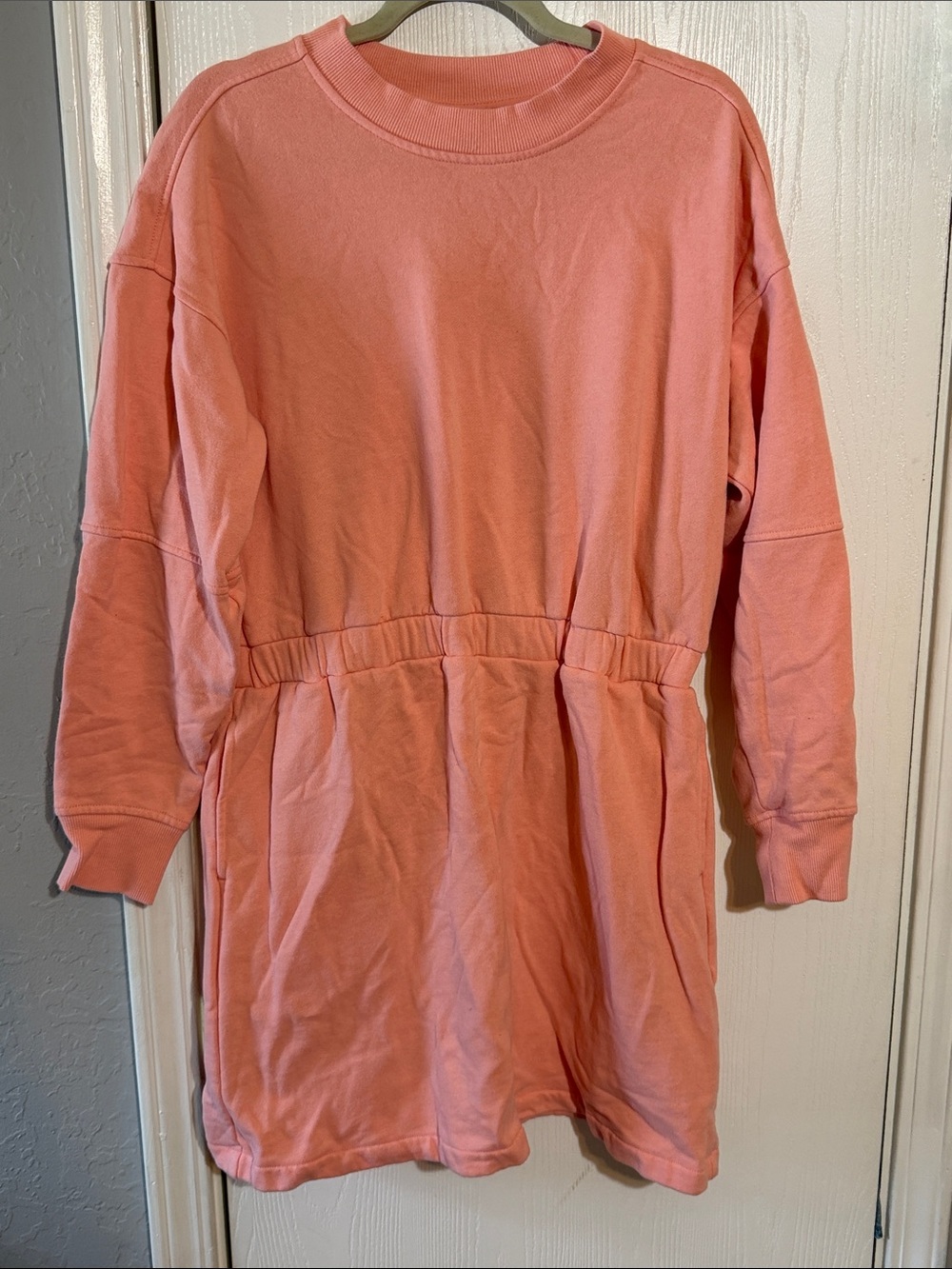 Amazon Essentials Coral Pink Sweatshirt Dress